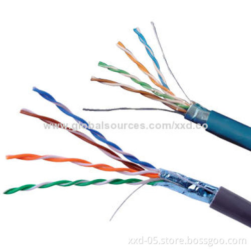 305m/box fluke pass 0.50mm BC FTP CAT5e network cable with data transmission to 250MHz